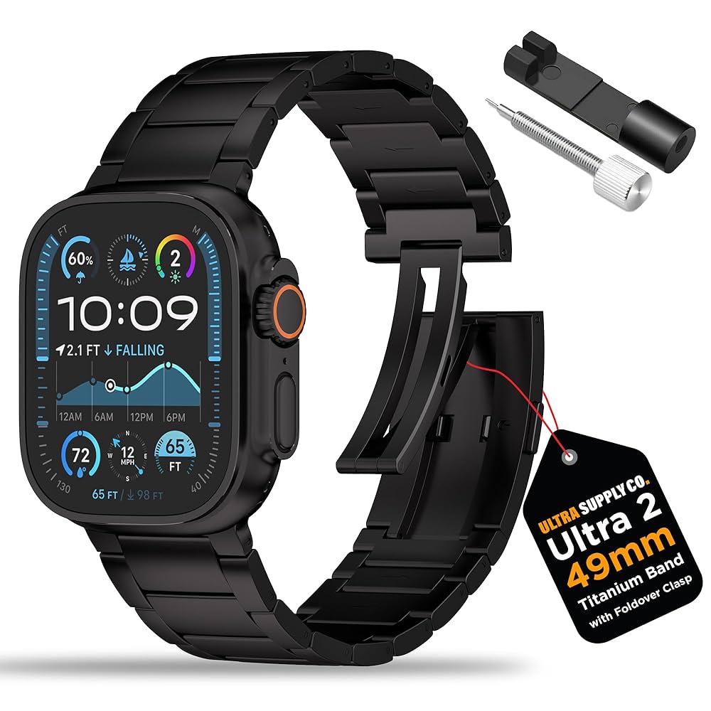 Amazon.com: Ultra Supply Co. 49mm Titanium Band for Apple